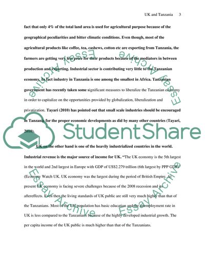 Change in Family Arrangements in Tanzania and UK