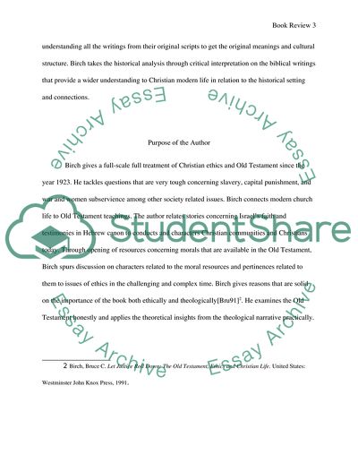Analysis of Let Justice Roll Down Written by Bruce C Birch