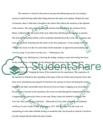 Narrative Structure in A Farewell to Arms