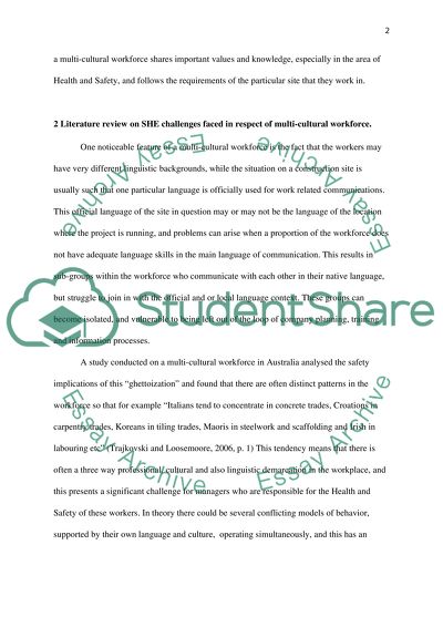 Managing a Multi-cultural Workforce