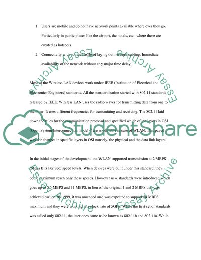 Wireless LAN Technology and Its Construction