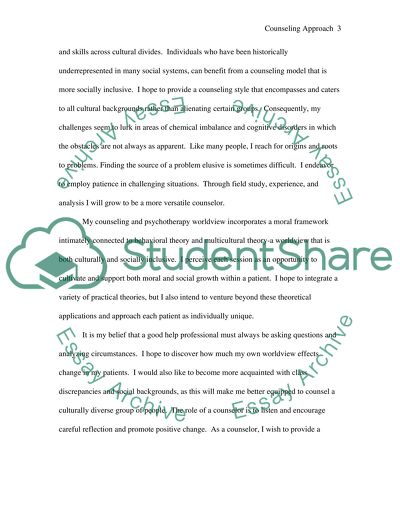 Personal Counseling Approach