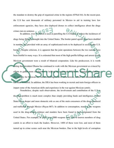 United States and Mexicos Collaboration Against Mexican Drug Cartels