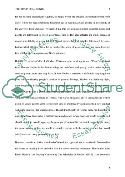 Six Philosophical Texts