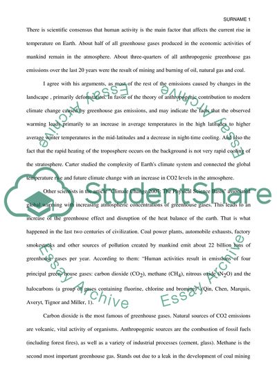 Our Role in Global Warming