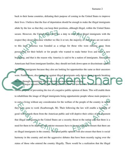 Why Illegal Immigrants Must Follow the Law