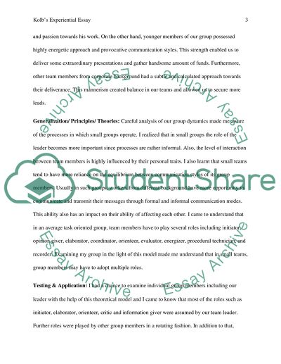 Social Welfare Programs: The Effectiveness of Individual Communication Styles in Small Groups