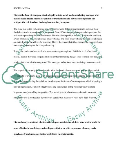 Social Media and Alternative Dispute Resolution