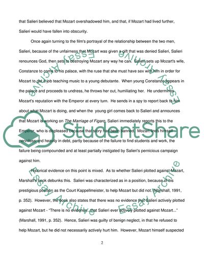 Critical Analysis of Amadeus