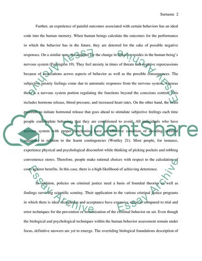 Understanding of Offending Behavior