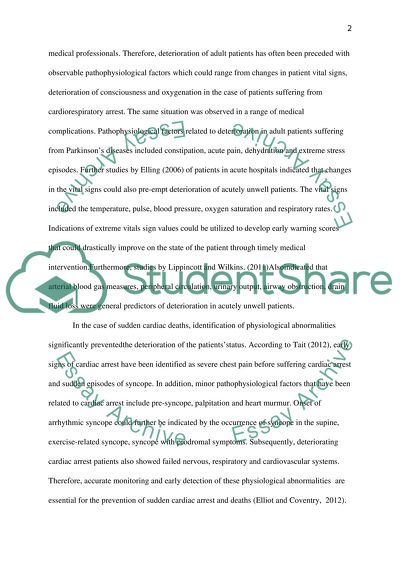 Deteriorating patient essay picture