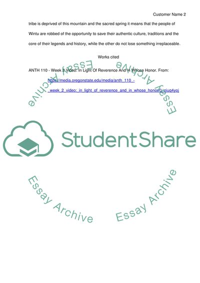 In the light of reverences