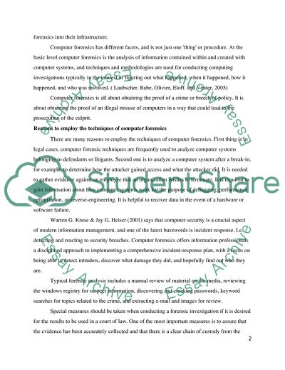 Independent Expert Witness Use of Computer Forensic