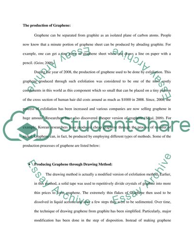 A Piece of Writing of Graphene