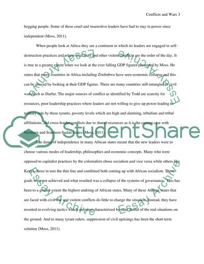 Violent Conflict and Civil War