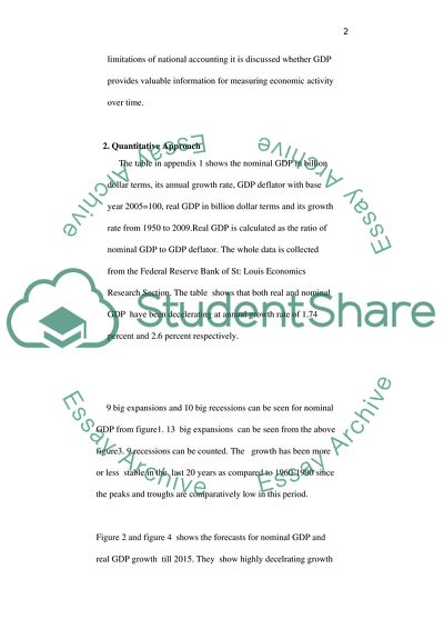 Gross Domestic Product of the United States in 2009