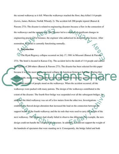 Hyatt Regency Hotel Walkaway Collapse