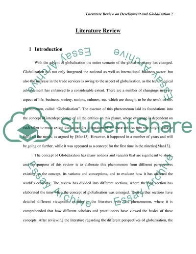 Globalisation Conceptions, Variants, and Different Perspectives
