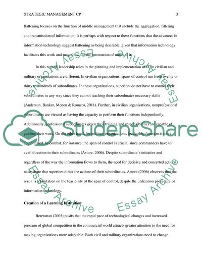 Influence of IT Planning and Implementation on Organizational Structures