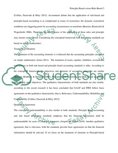 Principle-based Standards versus Rule-based Standards