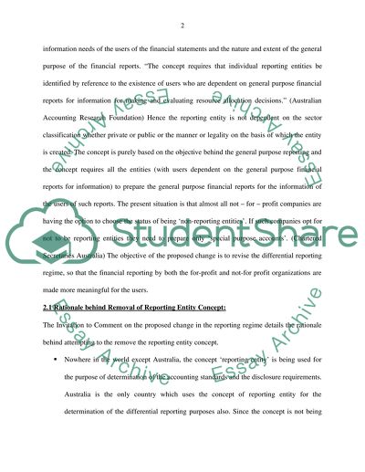 Differential Reporting in Australia