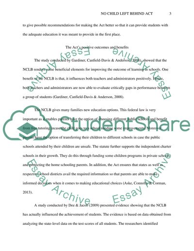 No Child Left Behind Act