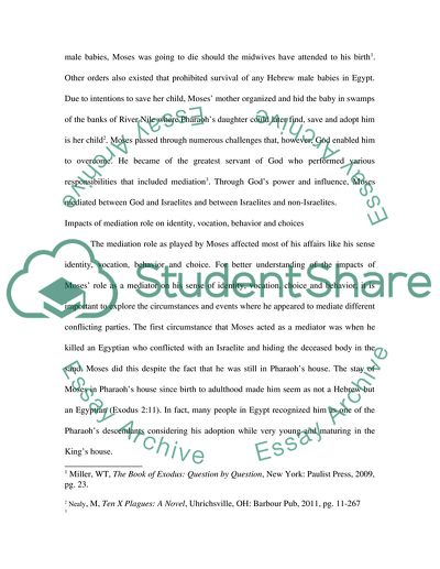 Moses as Mediator and Effects on Roles in Exodus