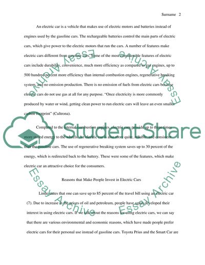 Electric Powered Vehicles vs. Gasoline Powered