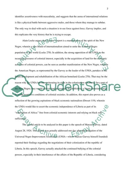 The Inherent Paradox of Garveys Black Nationalism