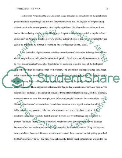 Weirding the War by Stephen Berry