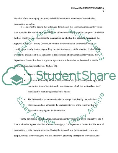 Humanitarian intervention examples image