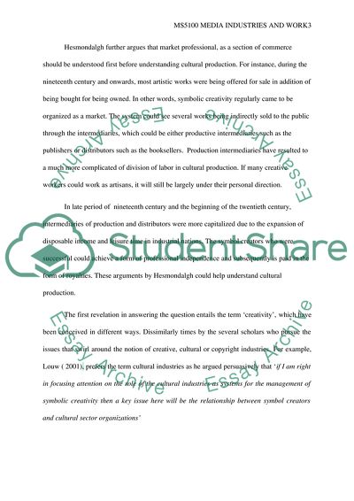 Understanding Cultural Productions and Commerce