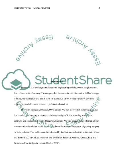 siemens bribery scandal 2 essay siemens bribery scandal 2 essay