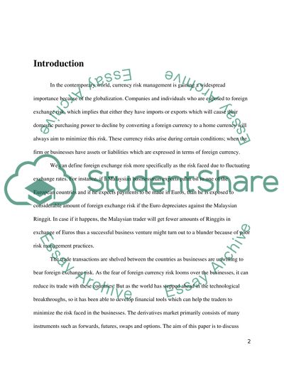 The Role of Currency Futures in Risk Management
