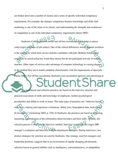 Human Resource Management: Recruitment and Selection