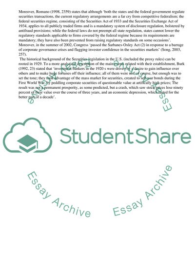 Management and Control of Corporation