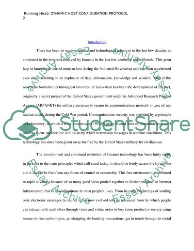 Dynamic Host Configuration Protocol