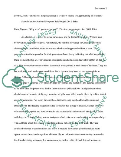 Feminism, Sexism, Misogyny, Misandry in the US