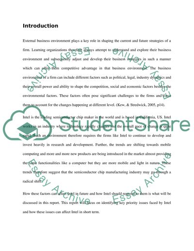 Strategic Approaches Which Intel Can Take To Overcome the Challenges