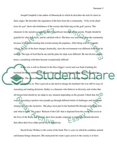 Missions and Goals of Various Characters