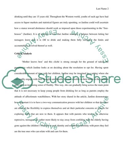 Should You Let Your Teenagers Drink by Cassandra Jardine