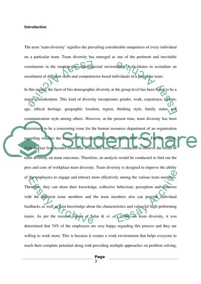 Does Team Diversity Improve Performance