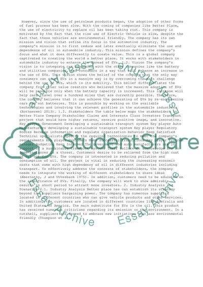 Strategic Management analysis