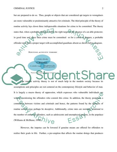 Theoretical analysis for Criminal Justice
