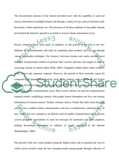 Use of Ethnography in Social Media