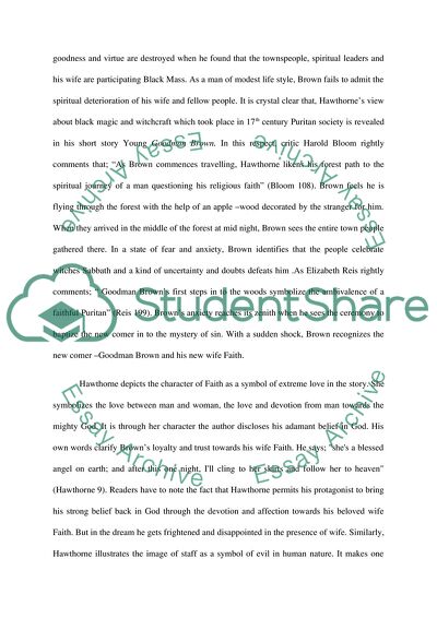Nathaniel Hawthornes Short Story Young Goodman Brown