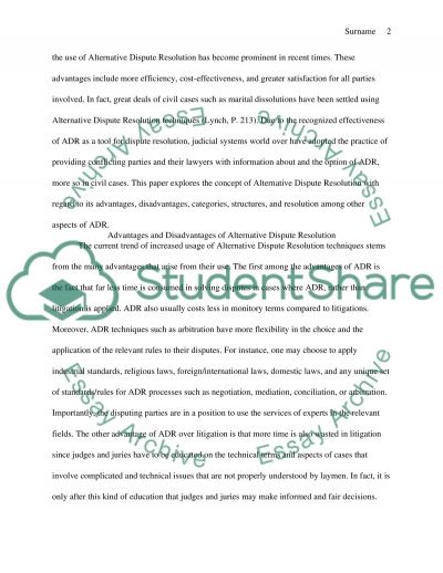 Term papers on conflict resolution