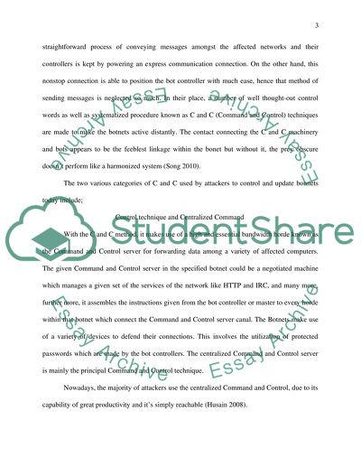 The Command and Control Server for Forwarding Data