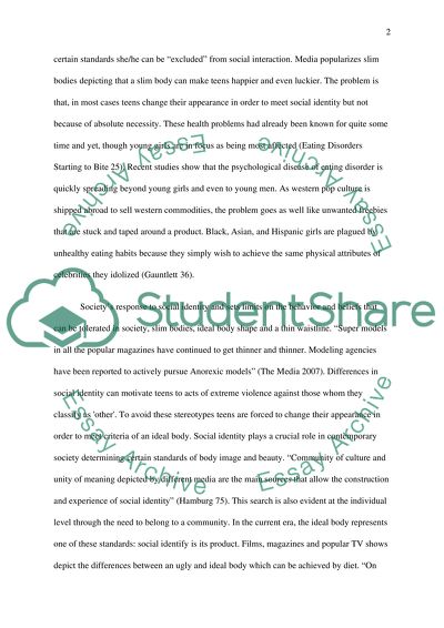 Media Influence upon Teen Eating Disorders