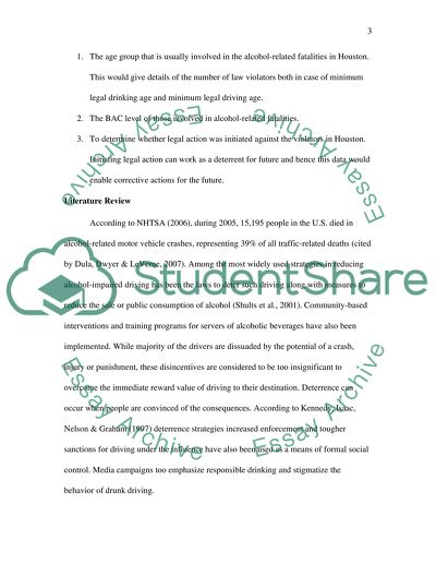 Alcohol-Related Fatalities in Houston